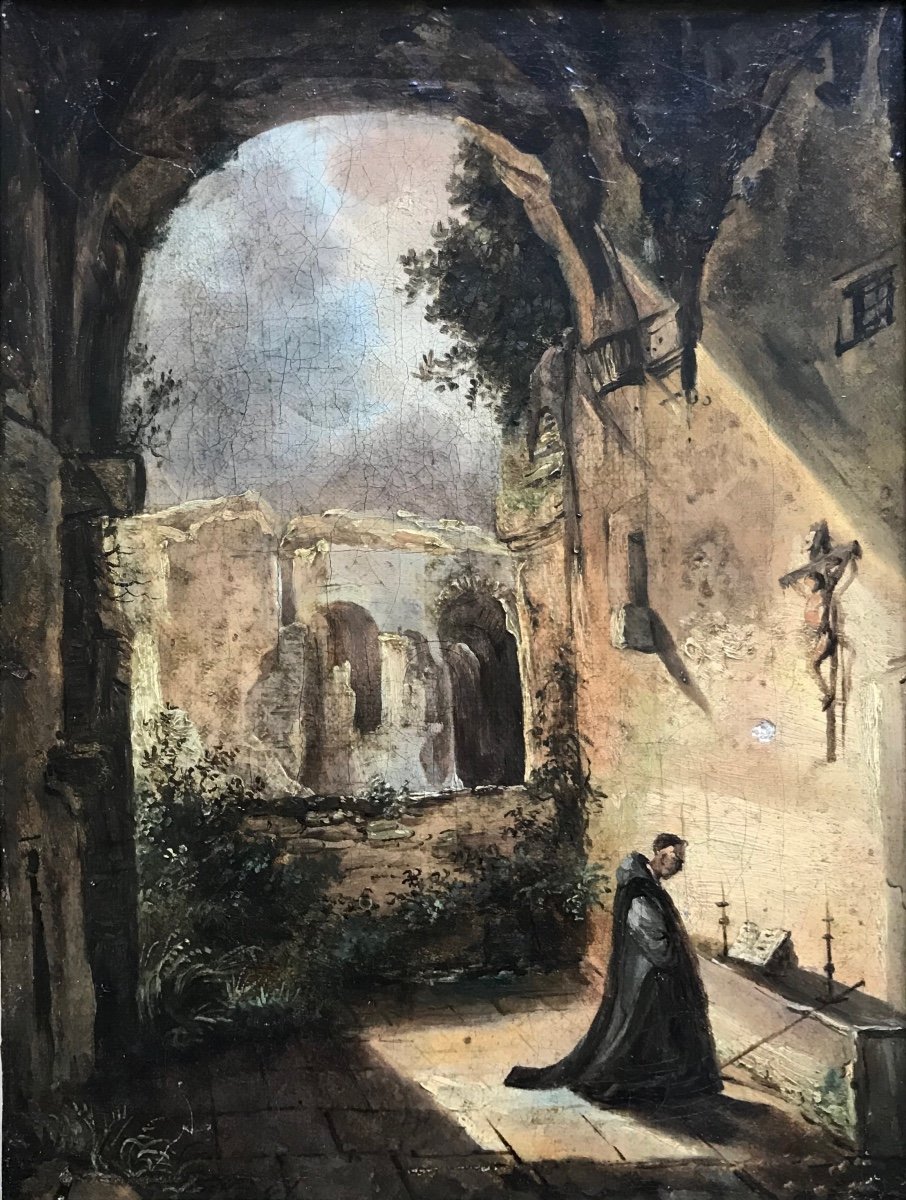 Attributed To Marius Granet (1775-1849) -aix-en-provence-marseille-italy-rome