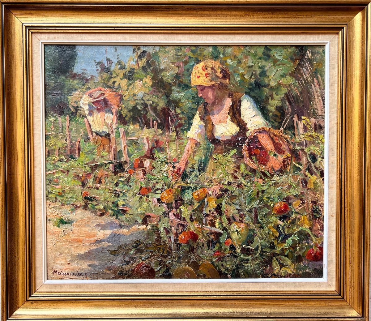 Joseph Meissonnier (1864-1943)-avignon-provence-tomato Picker-montfavet-photo-2