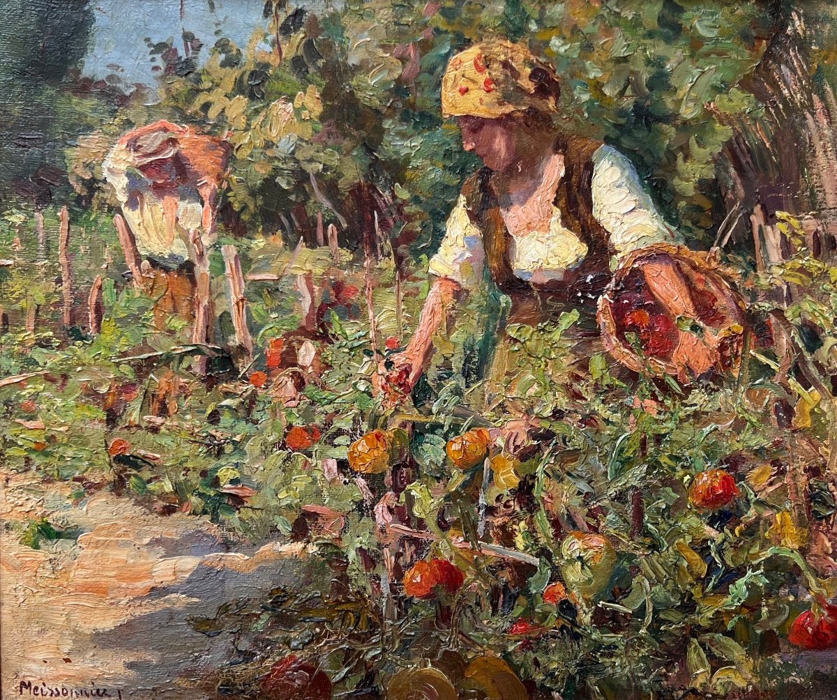Joseph Meissonnier (1864-1943)-avignon-provence-tomato Picker-montfavet