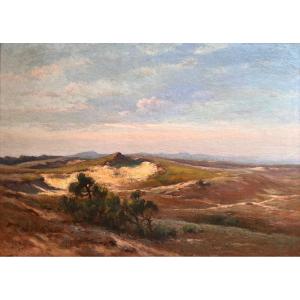 Louis Marius Gueit (1877-1956) Bordeaux Dune Landaise Vieux Boucau 1910