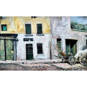 Pierre Grivolas (1823-1906) Provence Comtadine Félibre Vieil rue d'Avignon