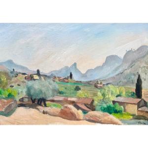 Edmond Ceria (1884-1955) Paris Les Alpilles vers Saint-Rémy-de-Provence