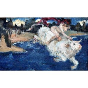 Ecole étrangère du début du XXè siècle- L'enlèvement d'Europe