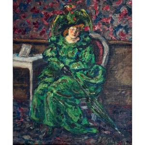 Jean-Pierre GRAS (1879-1964) Provence Avignon Félibre Madame Grosoiseau, 1943