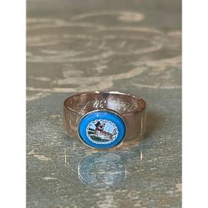 Bague En Or Avec Micromosaic, Epoque Victorienne 