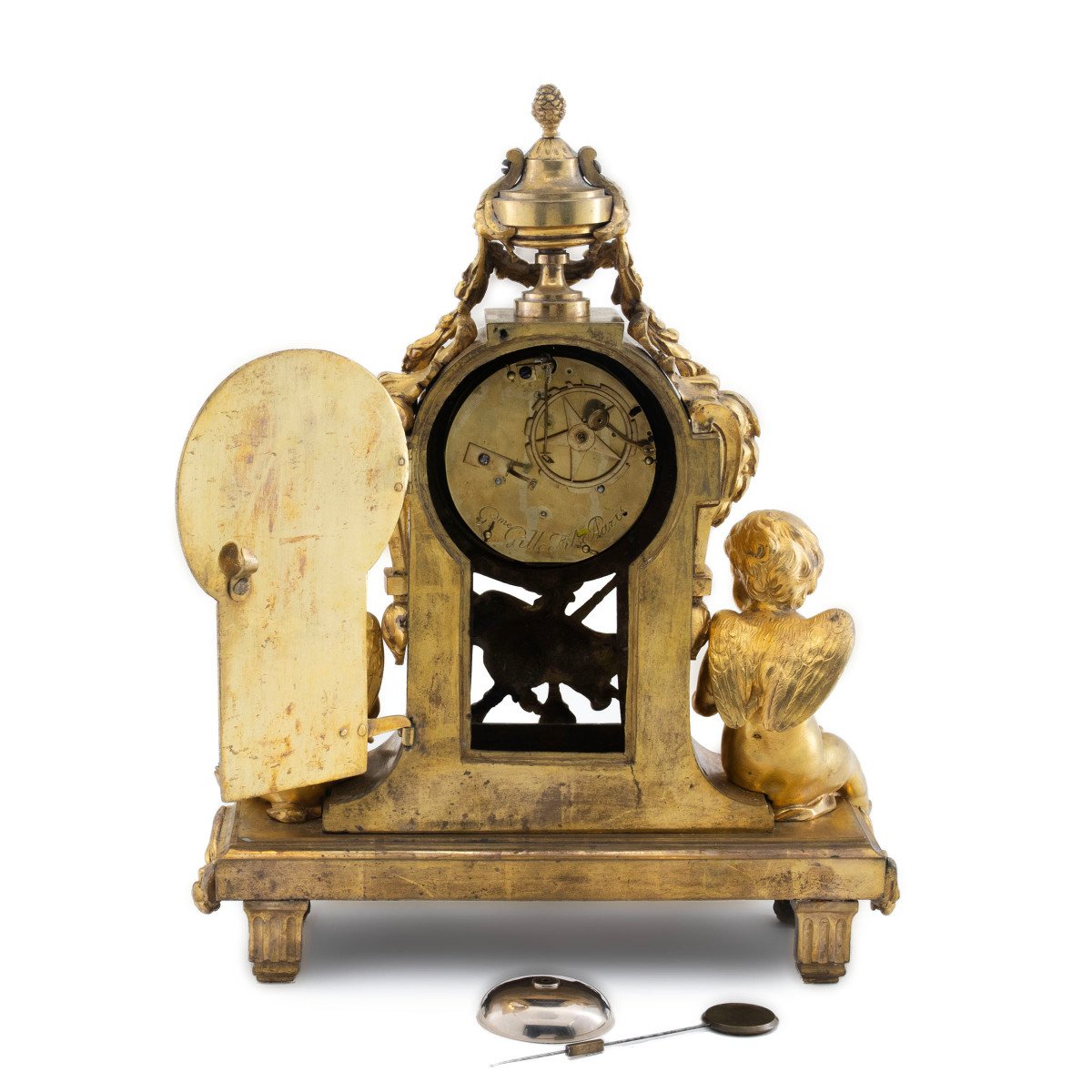 Pendule Française Louis XVI Signée G.me Gille Fils à Paris-photo-2