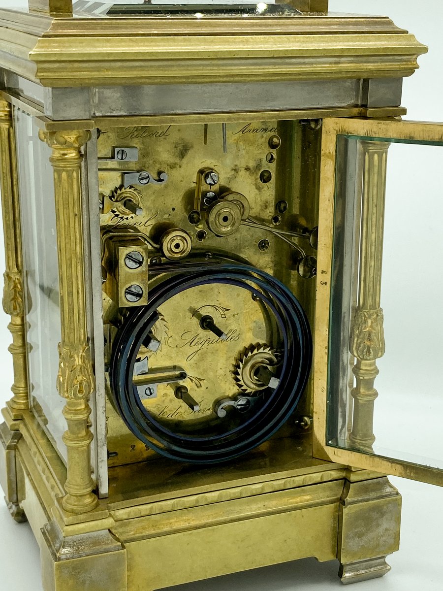 Rare cappuccine avec Petite & Grande Sonnerie et alarme, XIXe siècle-photo-3