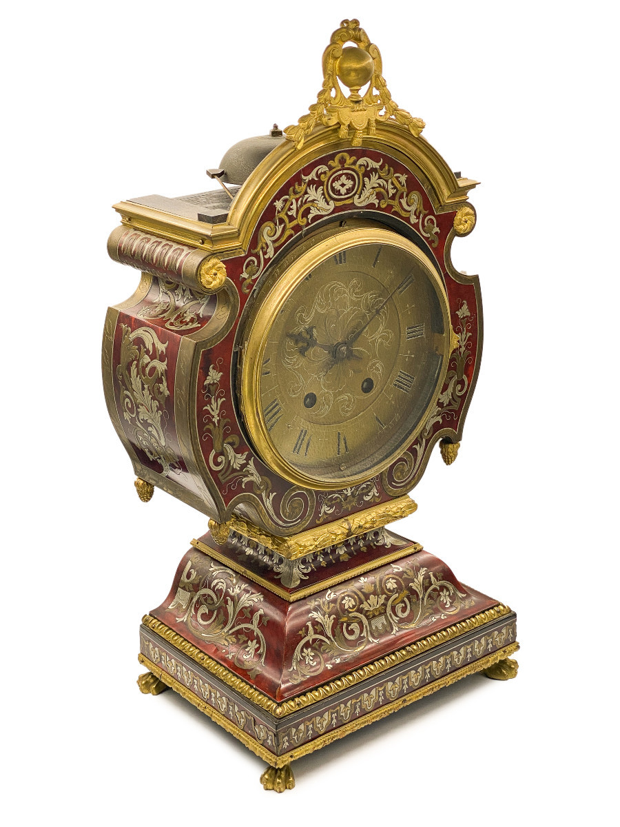 French “tête De Poupée” Clock In Louis XIV Style, Napoleon III Period