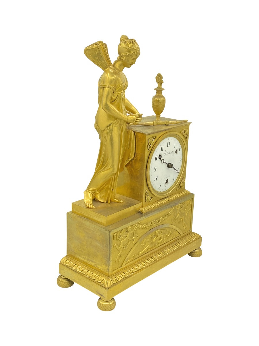 French Mantel Clock Ormolu Signed Berthoud Quarter Strike Untested As-is Repair-photo-2