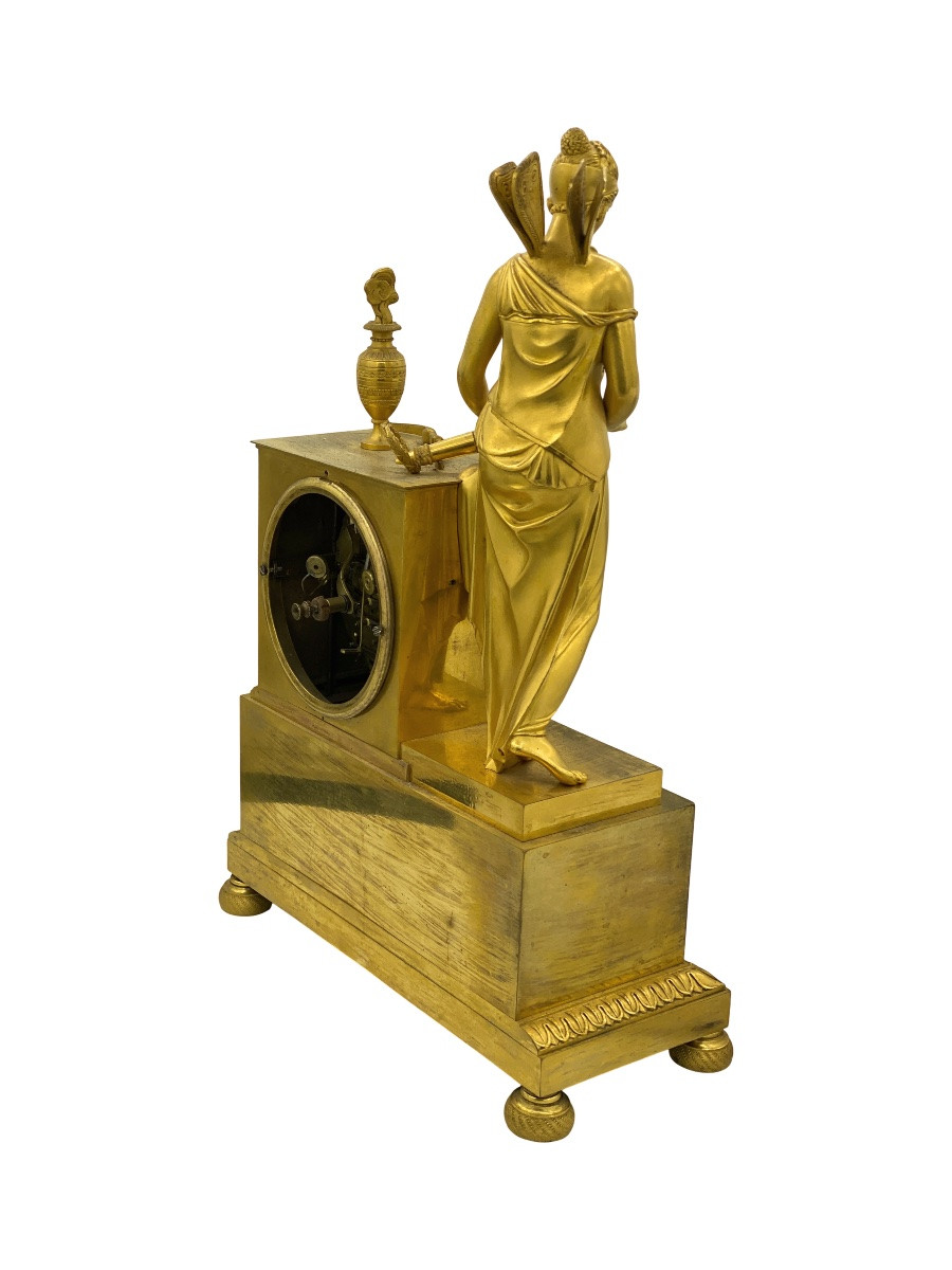 French Mantel Clock Ormolu Signed Berthoud Quarter Strike Untested As-is Repair-photo-3