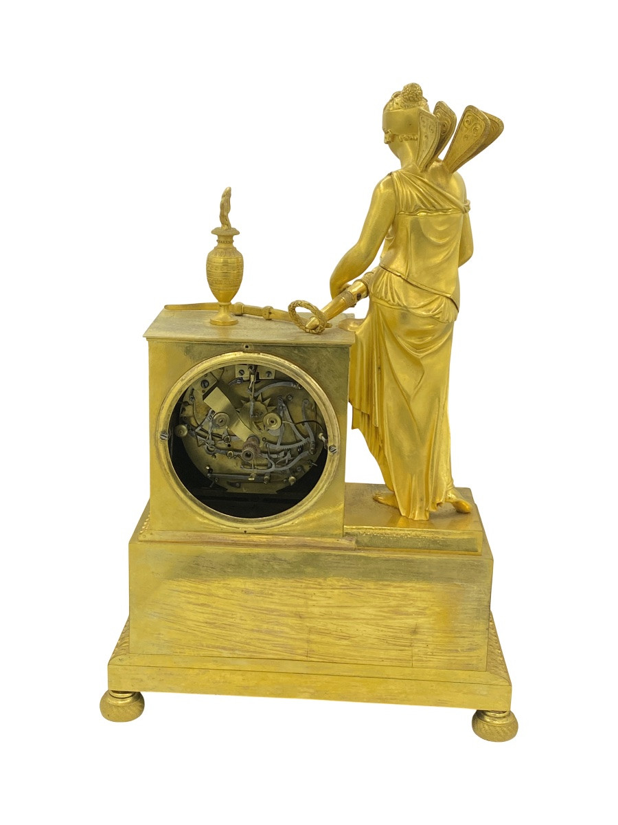 French Mantel Clock Ormolu Signed Berthoud Quarter Strike Untested As-is Repair-photo-4