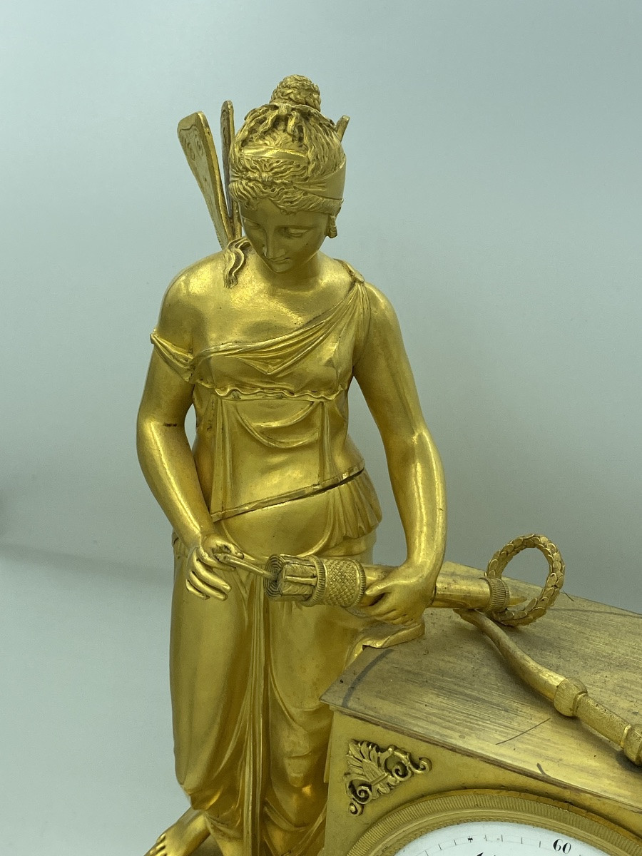 French Mantel Clock Ormolu Signed Berthoud Quarter Strike Untested As-is Repair-photo-4