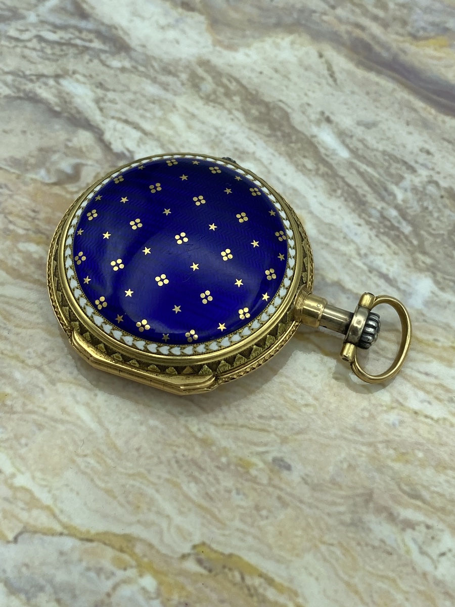 Gold And Enamel Case For A Repeating Pocket Watch, Louis XVI Period, Circa 1760-photo-1