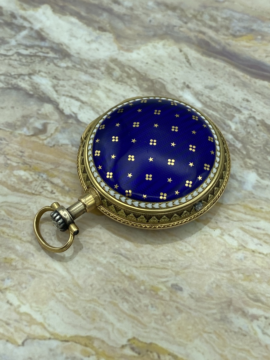 Gold And Enamel Case For A Repeating Pocket Watch, Louis XVI Period, Circa 1760-photo-2