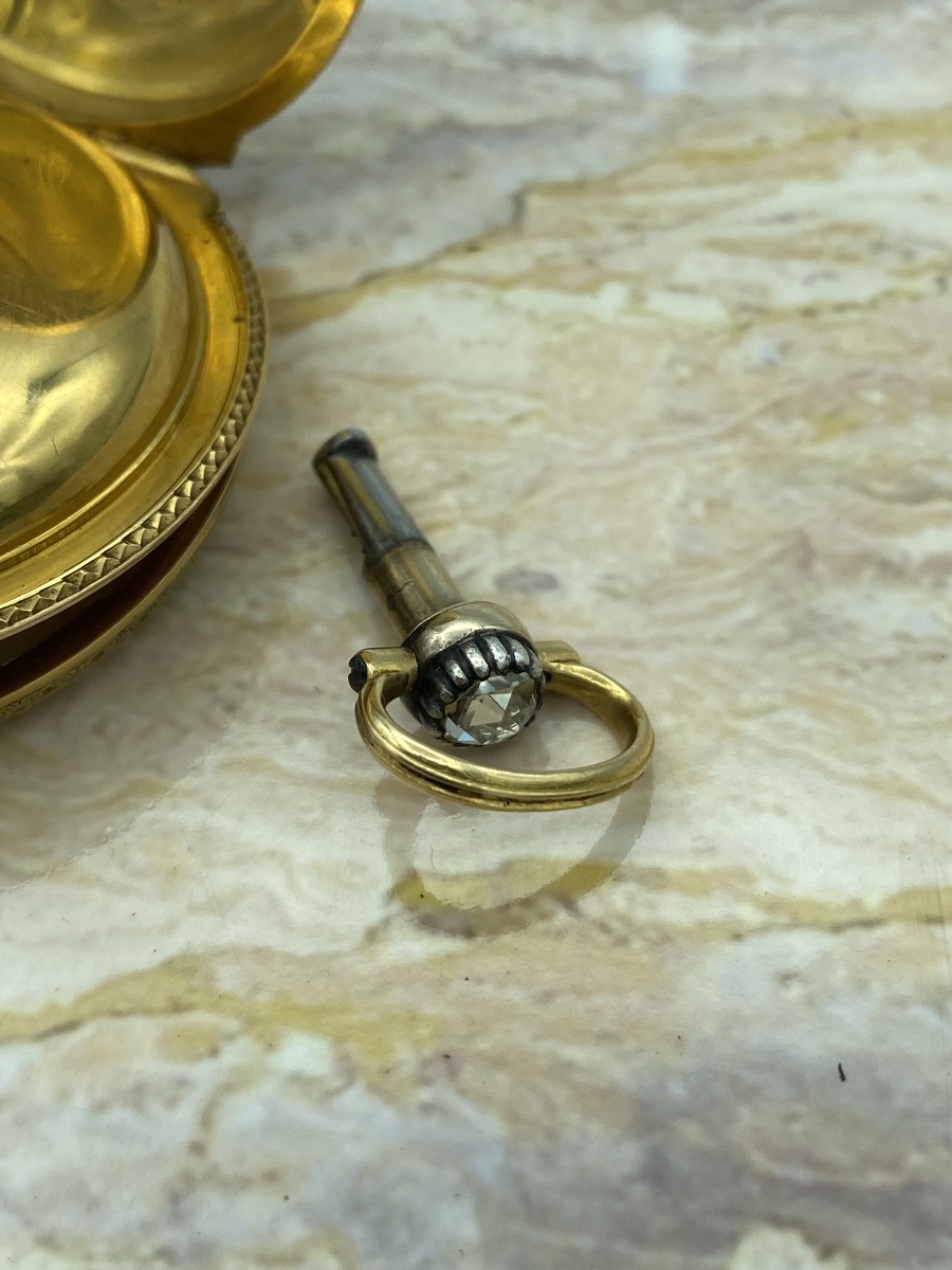 Gold And Enamel Case For A Repeating Pocket Watch, Louis XVI Period, Circa 1760-photo-6