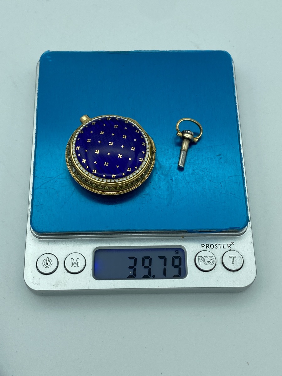 Gold And Enamel Case For A Repeating Pocket Watch, Louis XVI Period, Circa 1760-photo-7