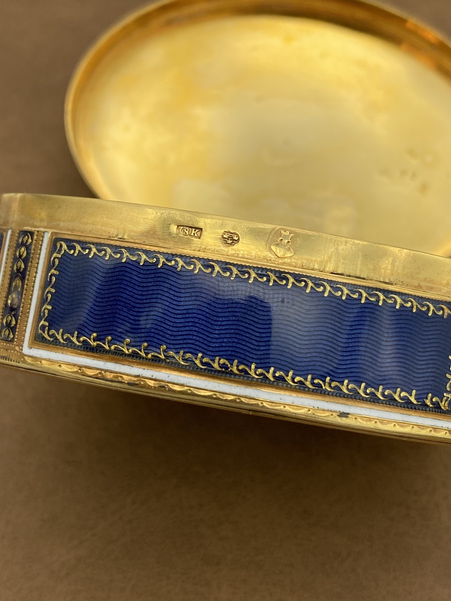 Oval Gold And Enamel Snuff Box With Miniature Of Marie Antoinette, 1700–1800-photo-7