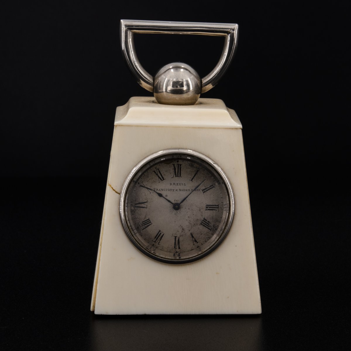 Small Ivory Carriage Clock With Box-photo-1