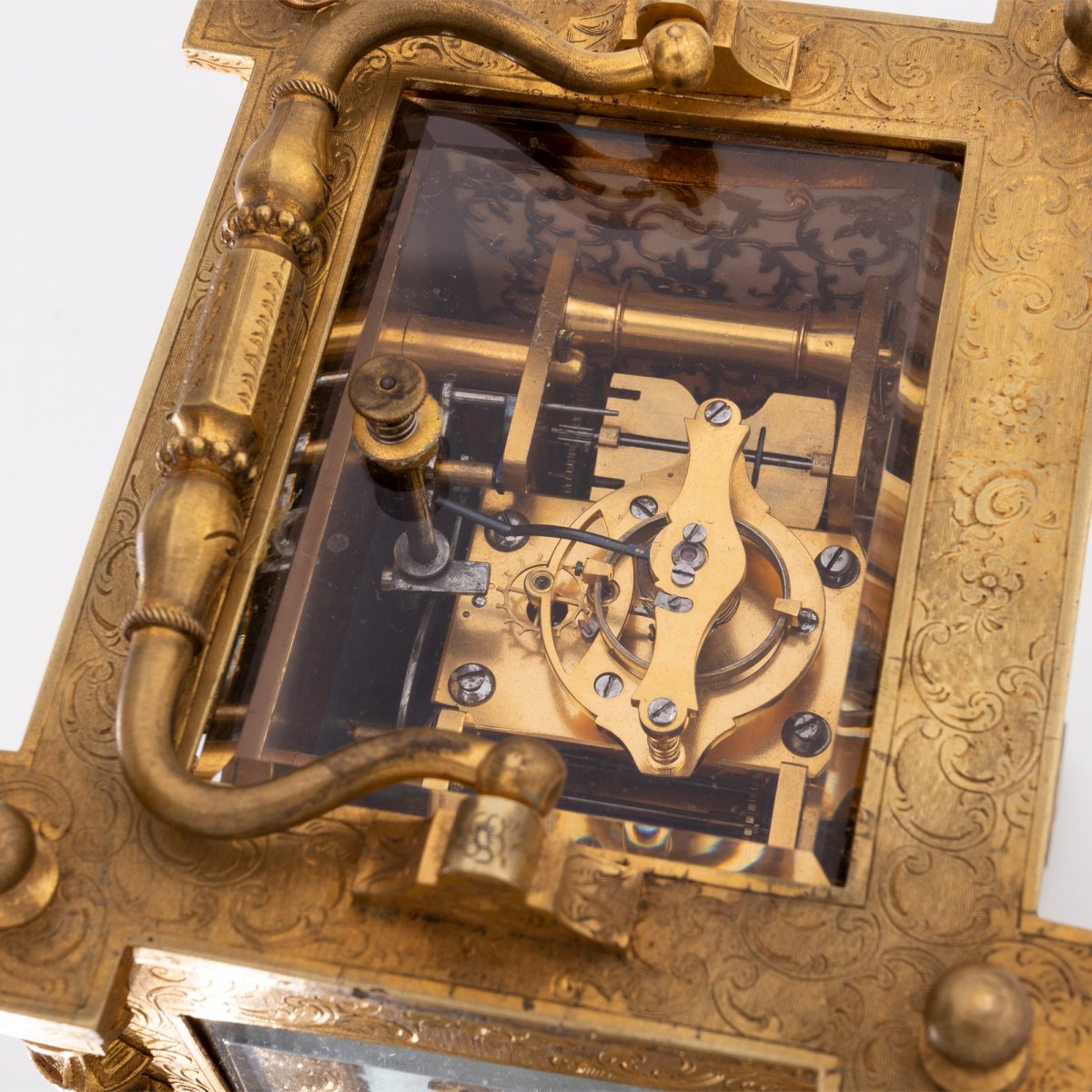 Pendulette d'Officier Signé "Breguet" Grande and Petite Sonnerie, réveille et thermomètres-photo-2