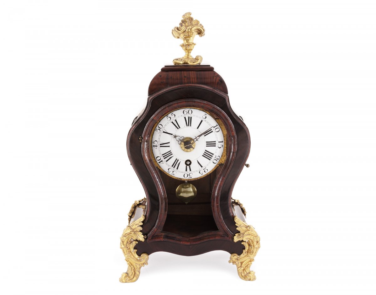 Small Swiss Clock Signed J.robert, Chime At Quarter And Hours On Request