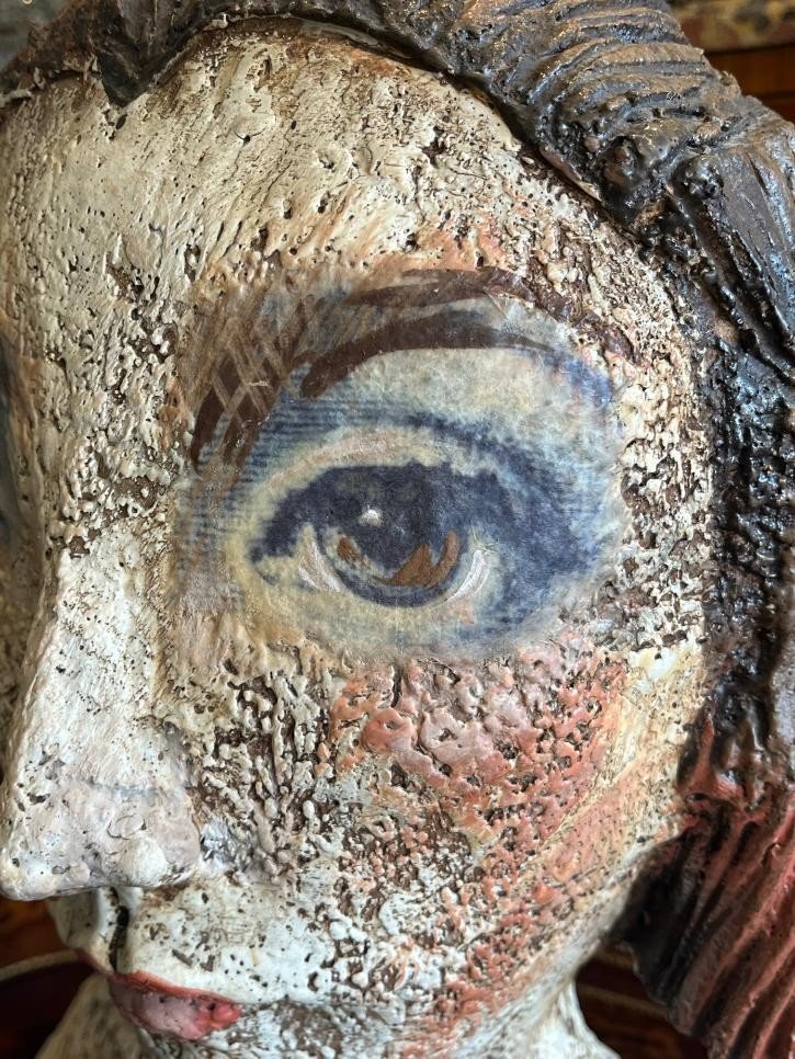Ceramic Bust Of Térésa Gironés-photo-3