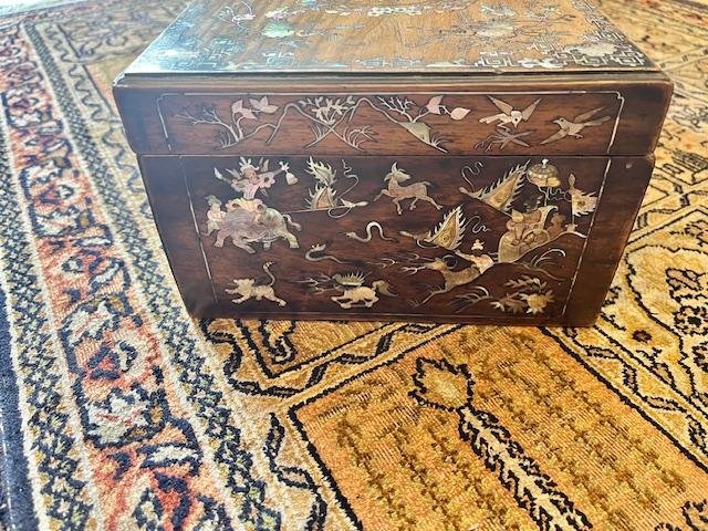 coffret asiatique incrustation nacre-photo-3