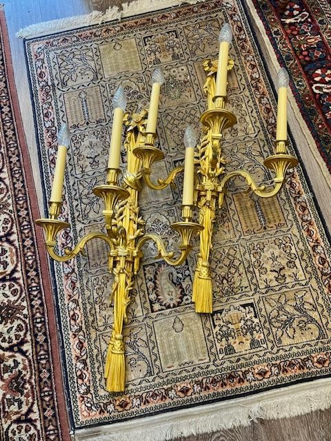 appliques en bronze style louis XVI Lucien Gau
