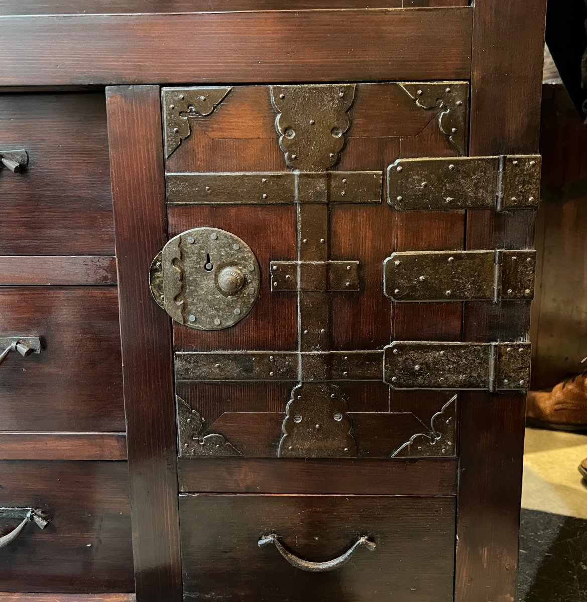 Commode De  Marchand, Choba Dansu, Japon, Fin De La Période Edo, 19ème Siècle.-photo-3