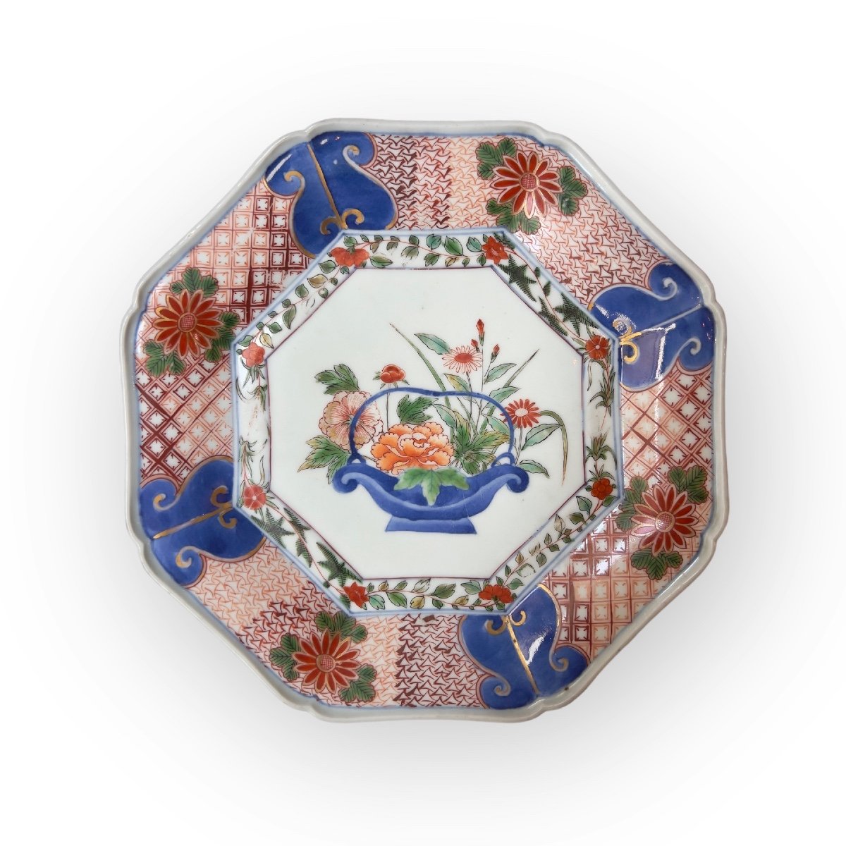 Japon, Ensemble De 3 Assiettes Kenjo-imari, Période Edo, XVIIIe Siècle.-photo-2
