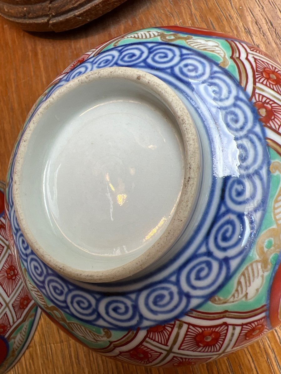 Japan, Pair Of Imari Porcelain Bowls-photo-4