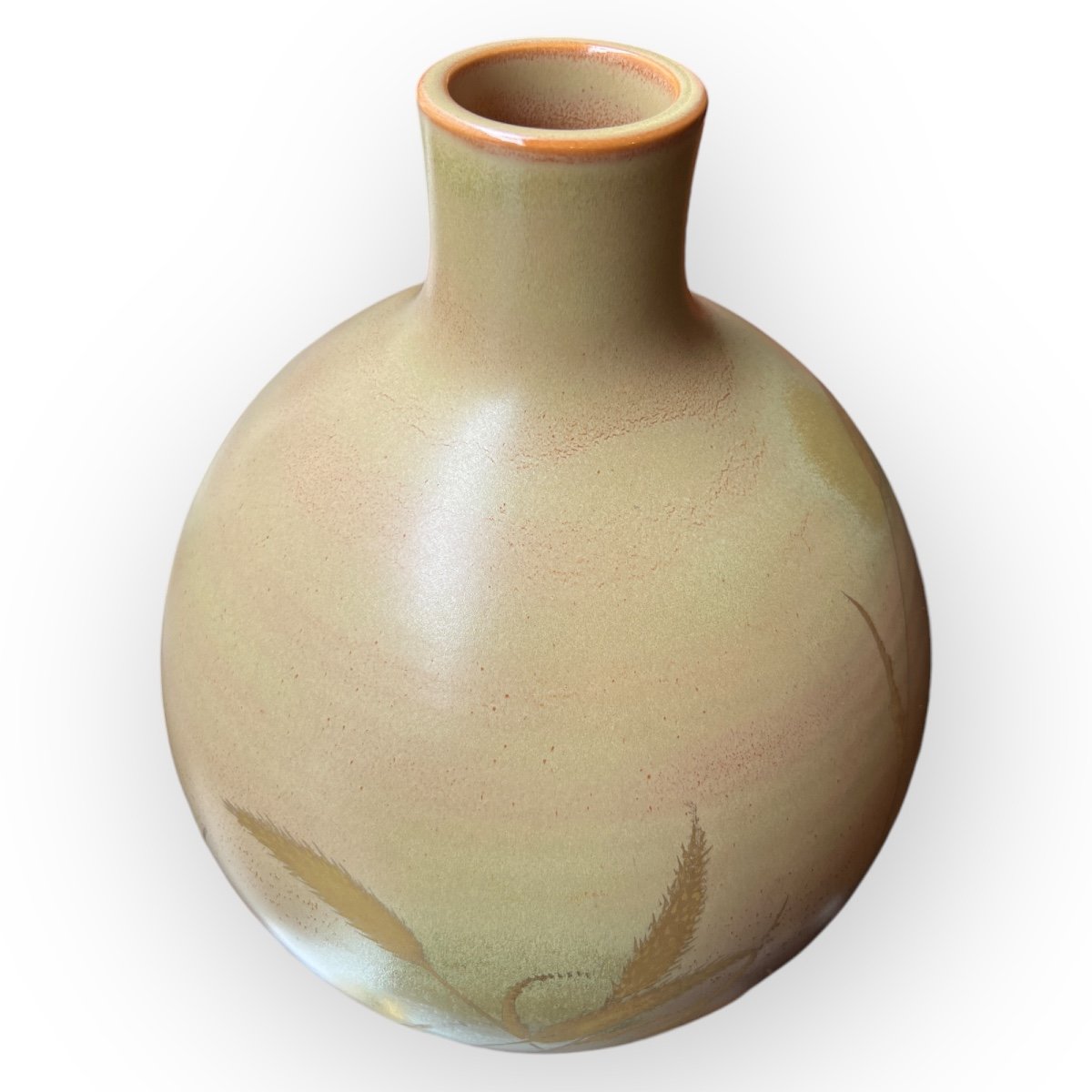 Japan, Japanese Porcelain Vase By Haruo Inoue 1910 - 1975 Kyo-yaki-photo-3