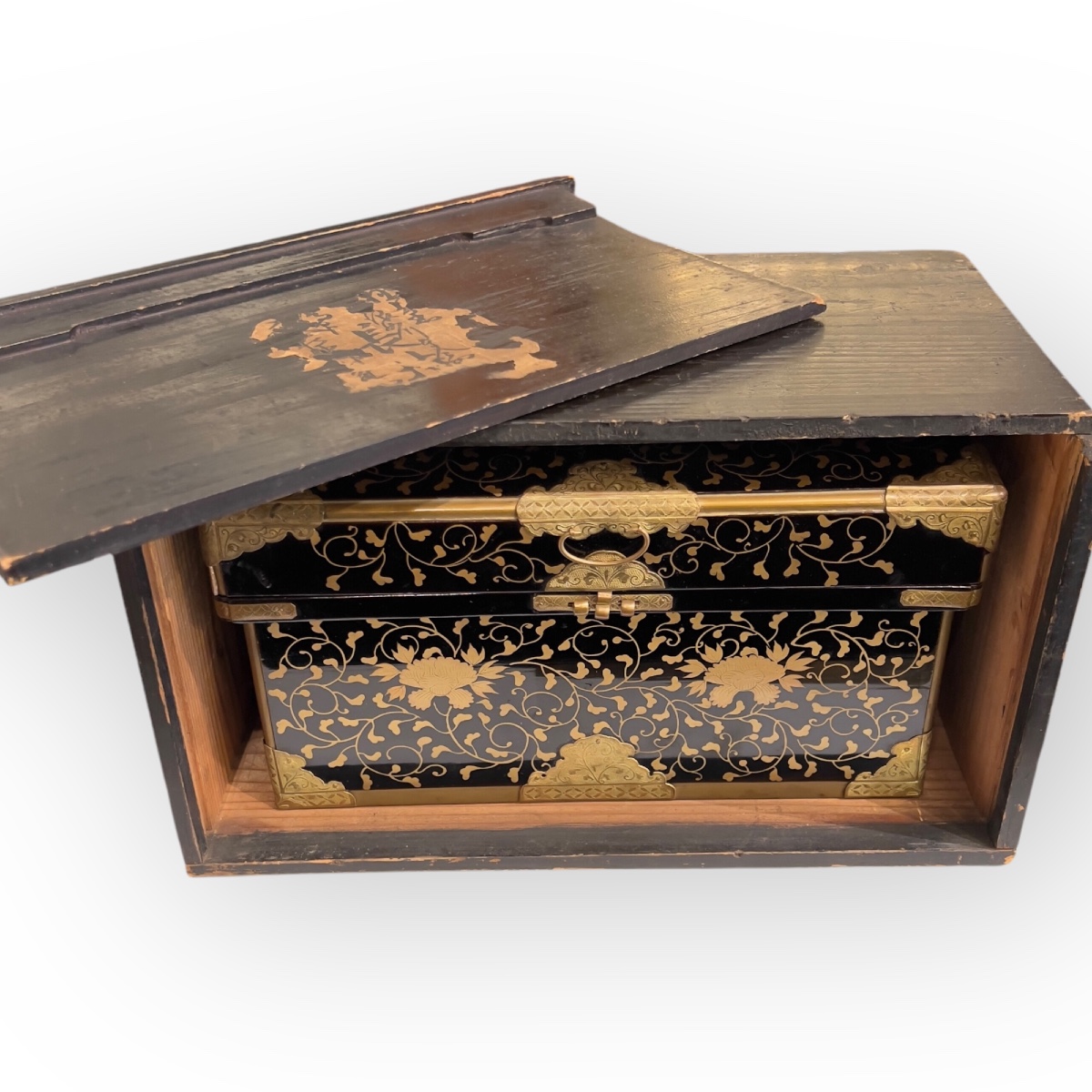 Japon, Boite Coffre En Laque, 19ème Siècle , Hina Matsuri.