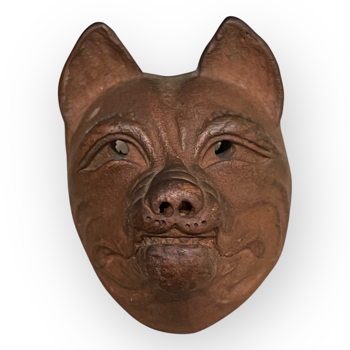 Netsuke Mask Depicting Kitsune, Japan, Meiji-photo-2