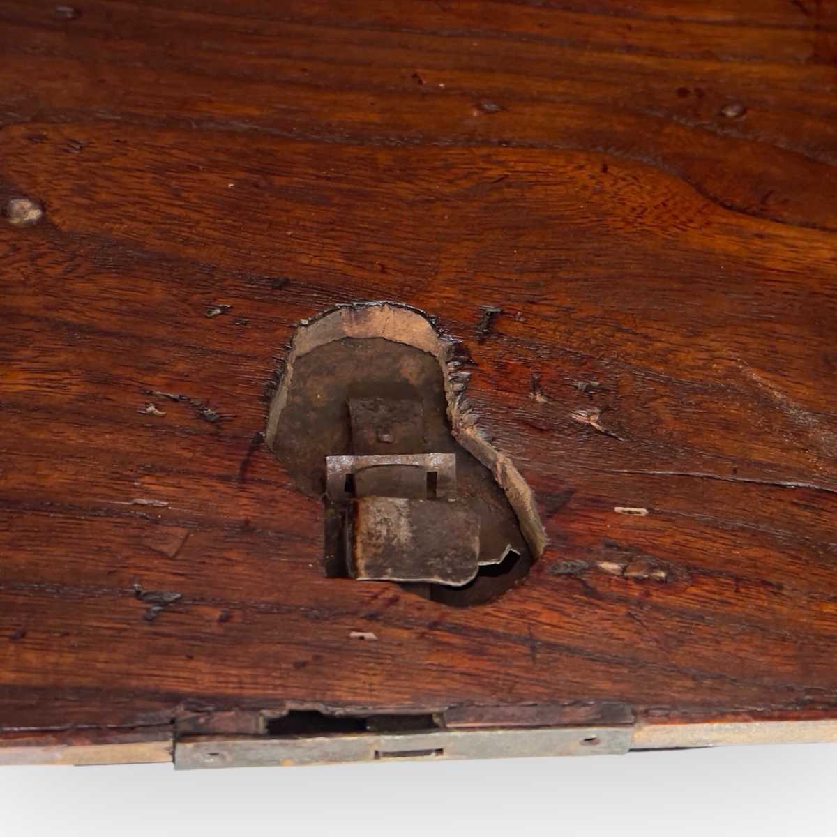 Coffre de marine japonais funadansu en cèdre, Japon,époque Edo, première moitié du XIXe siècle -photo-4