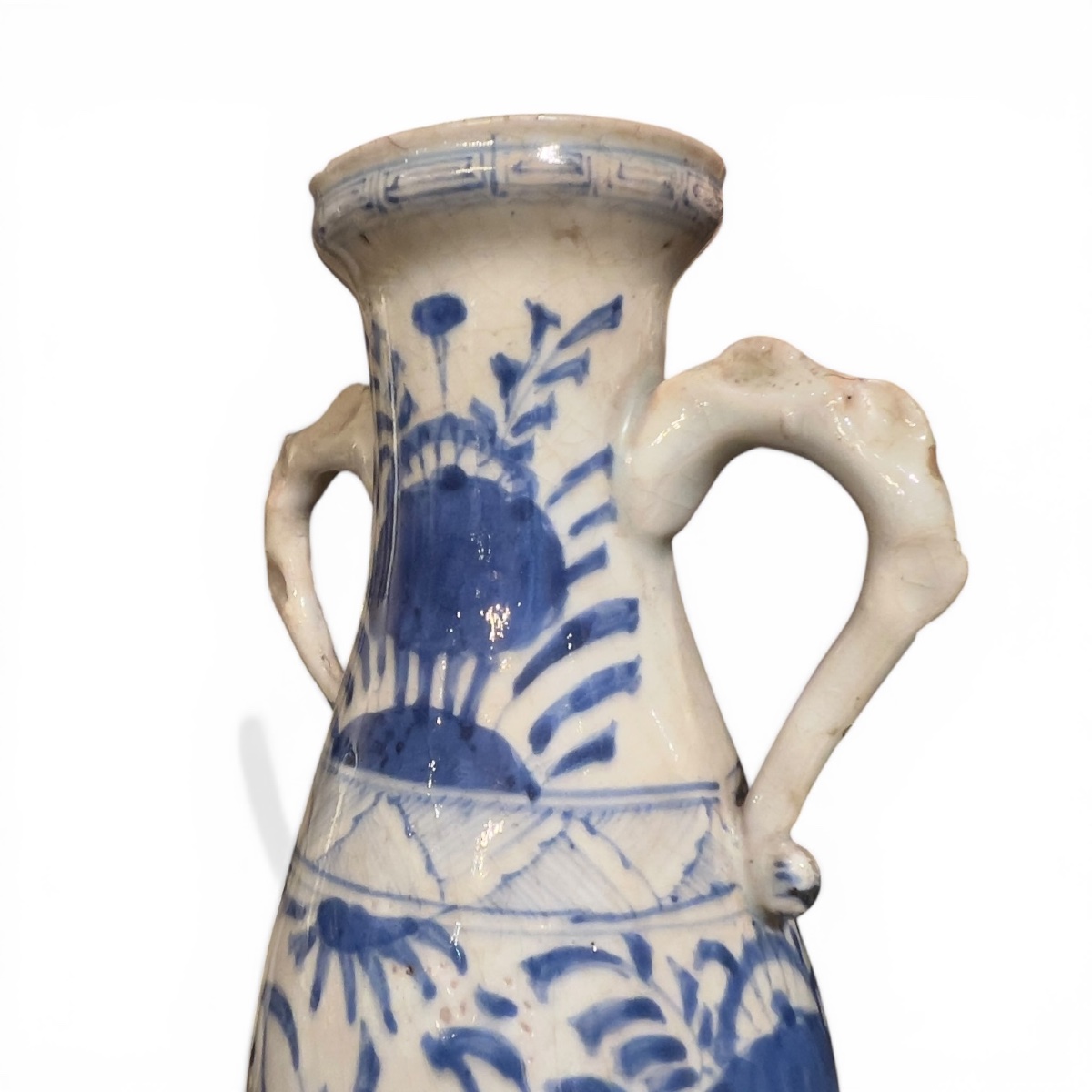 China, Ming Period, Blue-white Porcelain Vase Circa 1600-photo-3