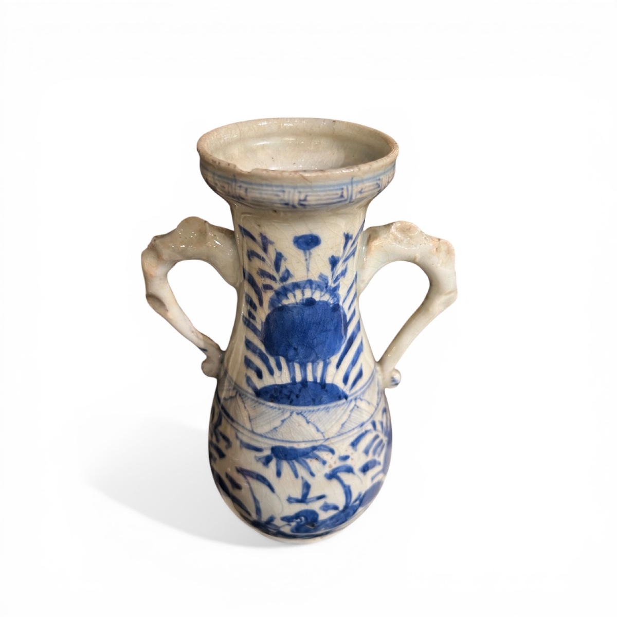 China, Ming Period, Blue-white Porcelain Vase Circa 1600-photo-2