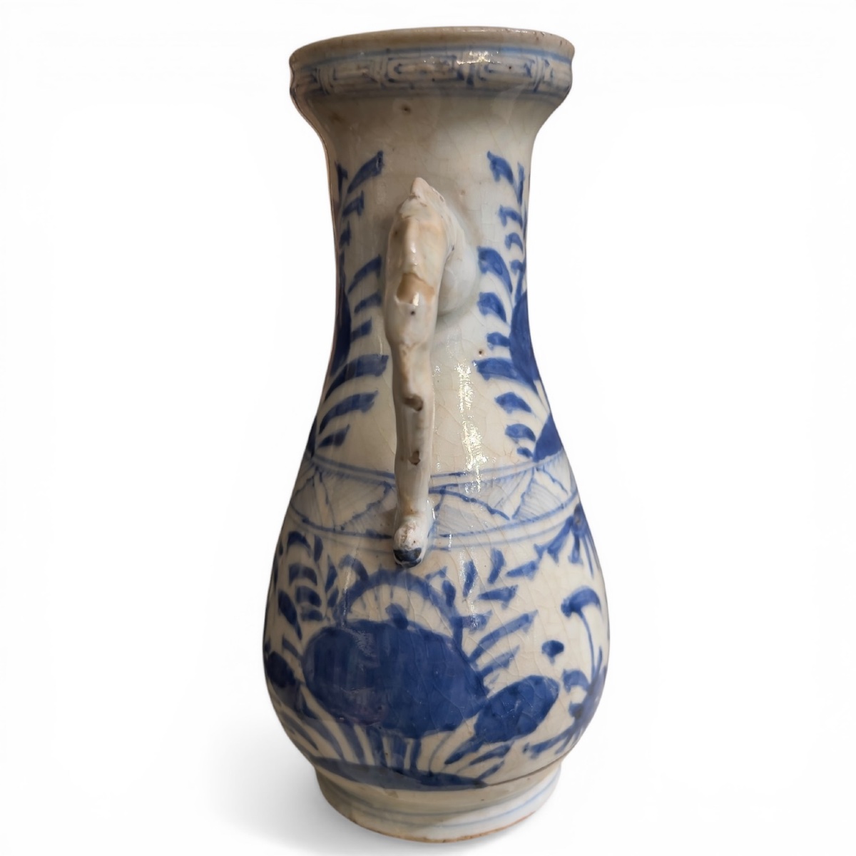 China, Ming Period, Blue-white Porcelain Vase Circa 1600-photo-4