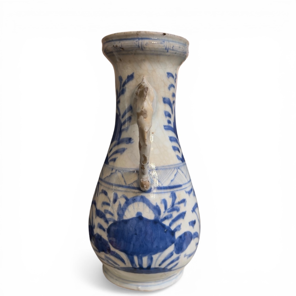 China, Ming Period, Blue-white Porcelain Vase Circa 1600-photo-5