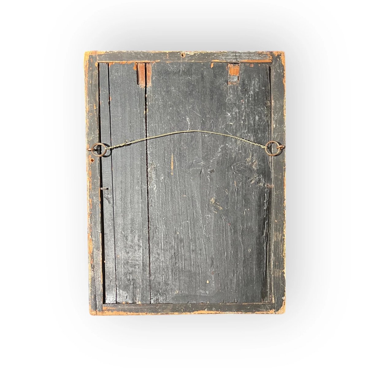 Fixé sous verre chinois à décor de deux jeunes femmes occidentales, Chine vers 1810-1820-photo-2