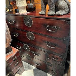 Japanese Chest Of Drawers/chest, Isho Dansu, Japan, Meiji Period, 19th Century