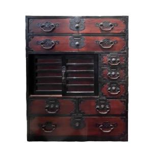 Japanese Merchant's Chest / Commode, Choba Dansu, Japan 19th Century