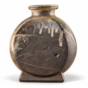 Japon - Osako Mikio 1940- 1995 — Vase en grès de Tokoname, vers 1975