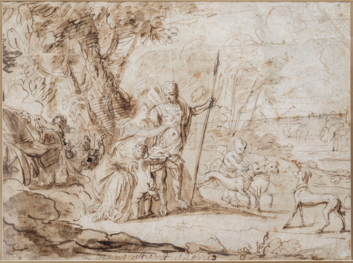 17th Century French School Venus And Adonis