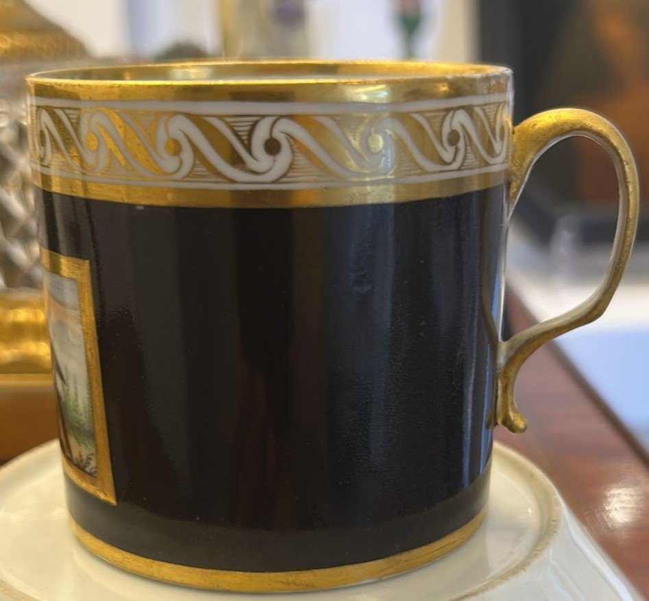 Tasse et soucoupe d'époque Louis XVI-photo-2