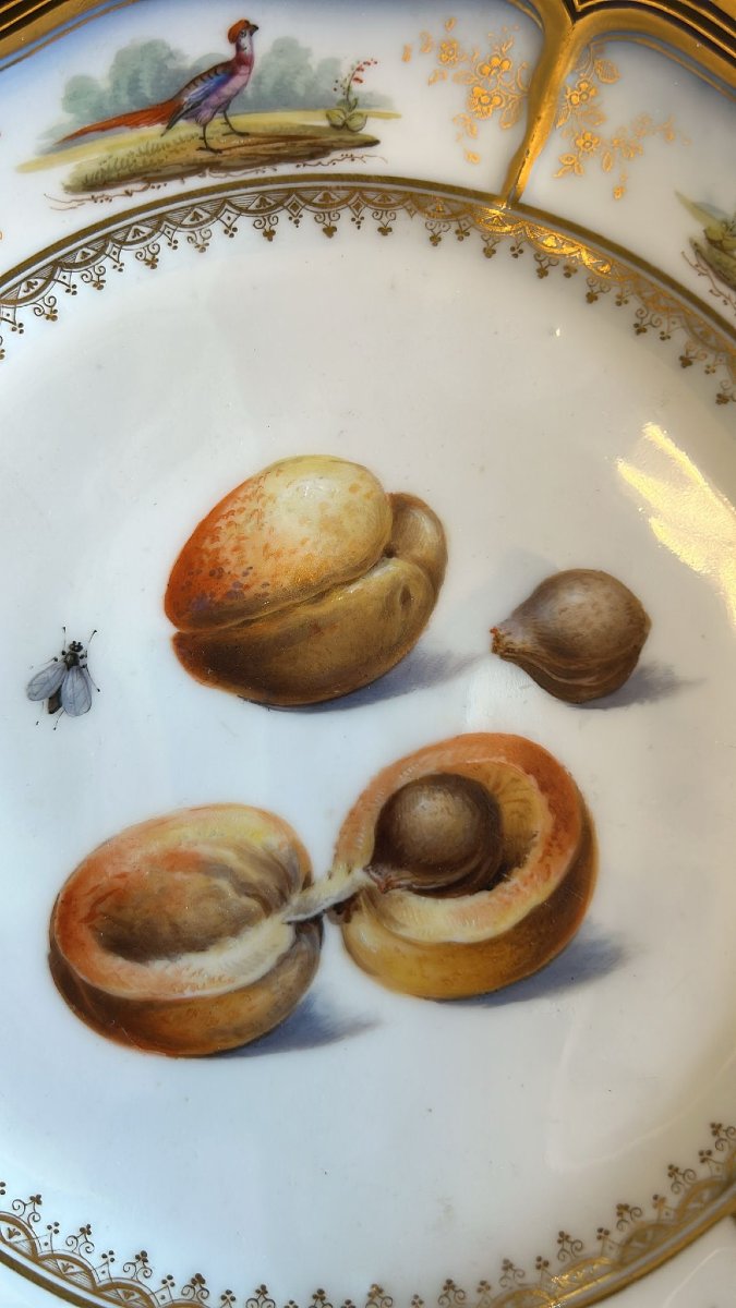Assiette en porcelaine, France, XIXe siècle-photo-3
