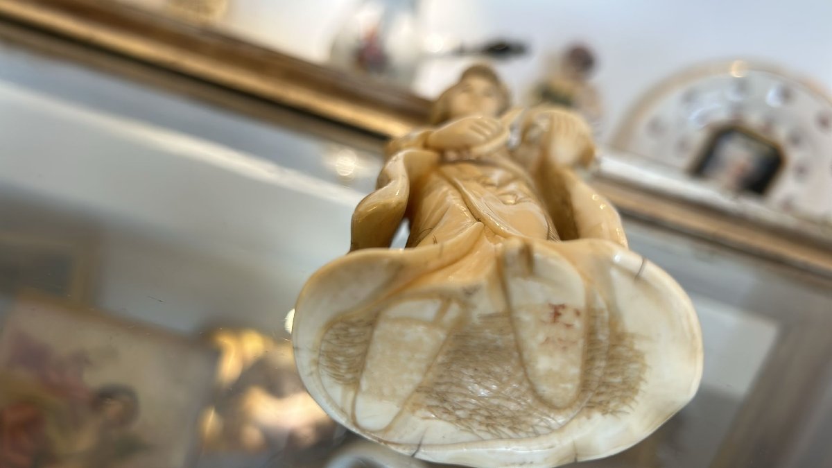 Sculpture en ivoire, okimono, Japon, ère Meiji (1868-1912).-photo-2