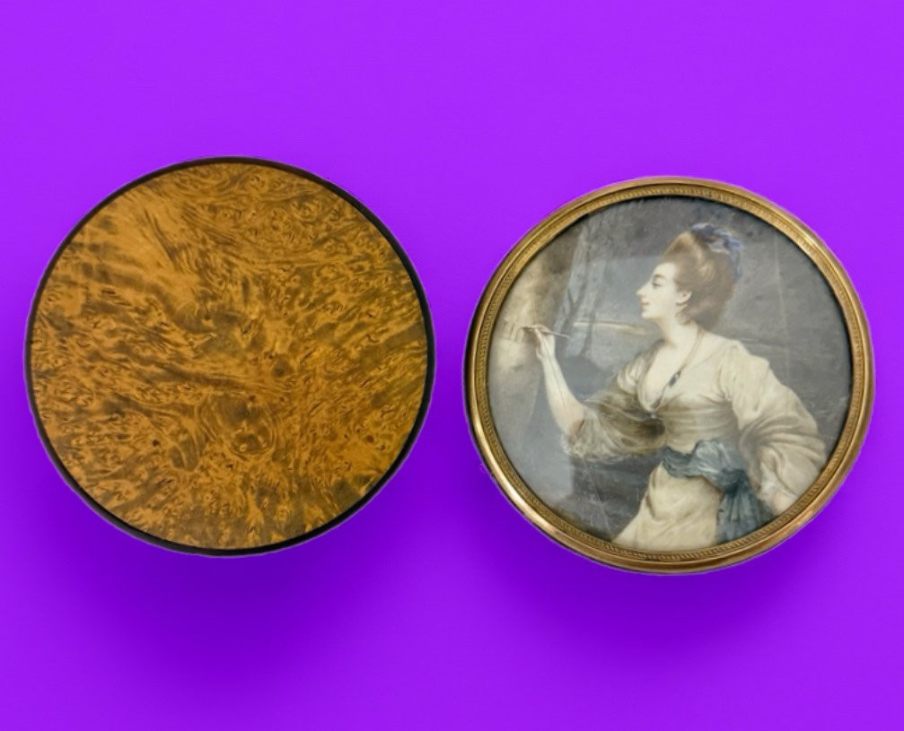 19th-century Snuffbox With Inscription On The Lid.-photo-4