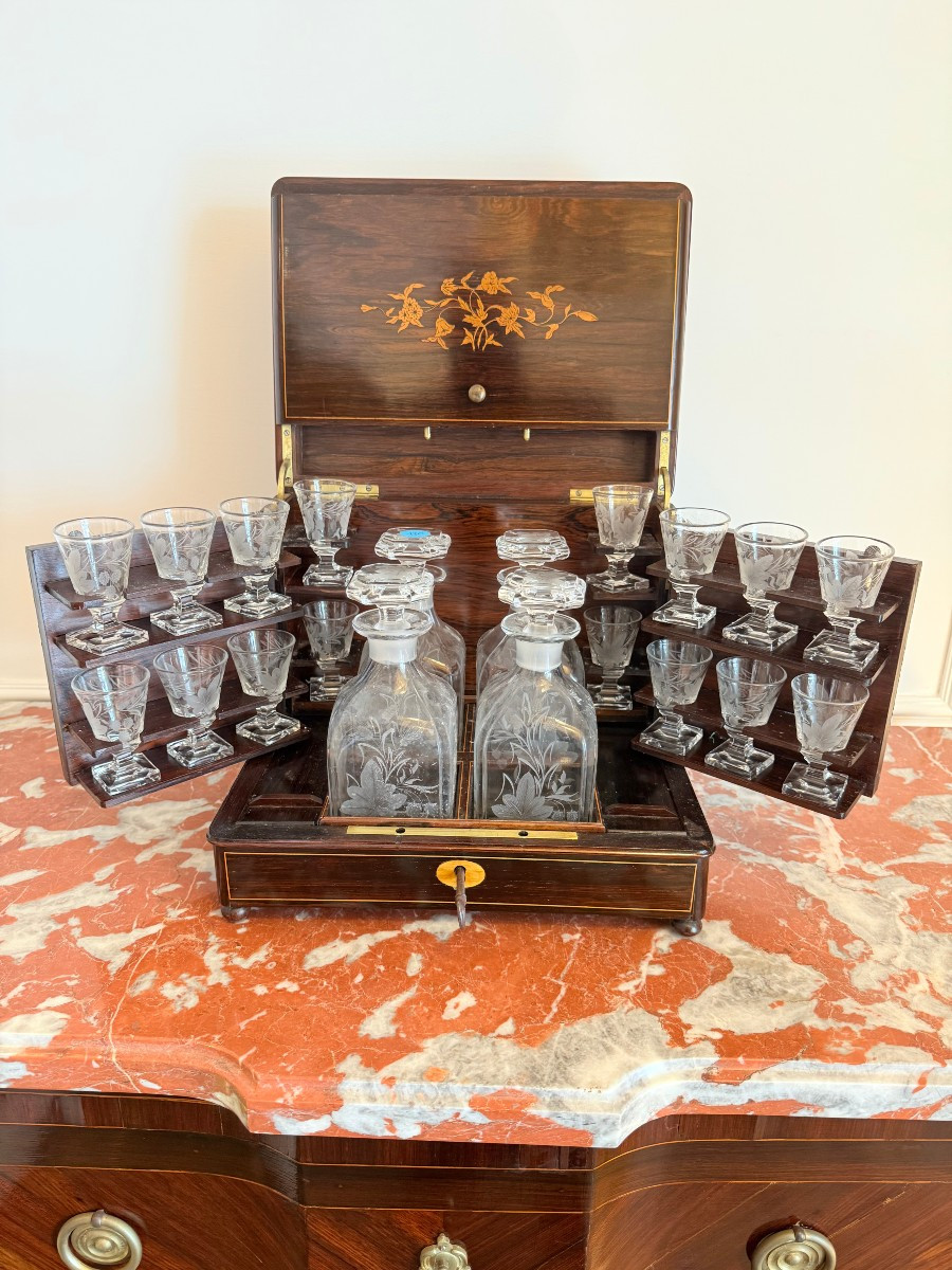 A Precious French "cave à Liqueur" From The Napoleon III Era.