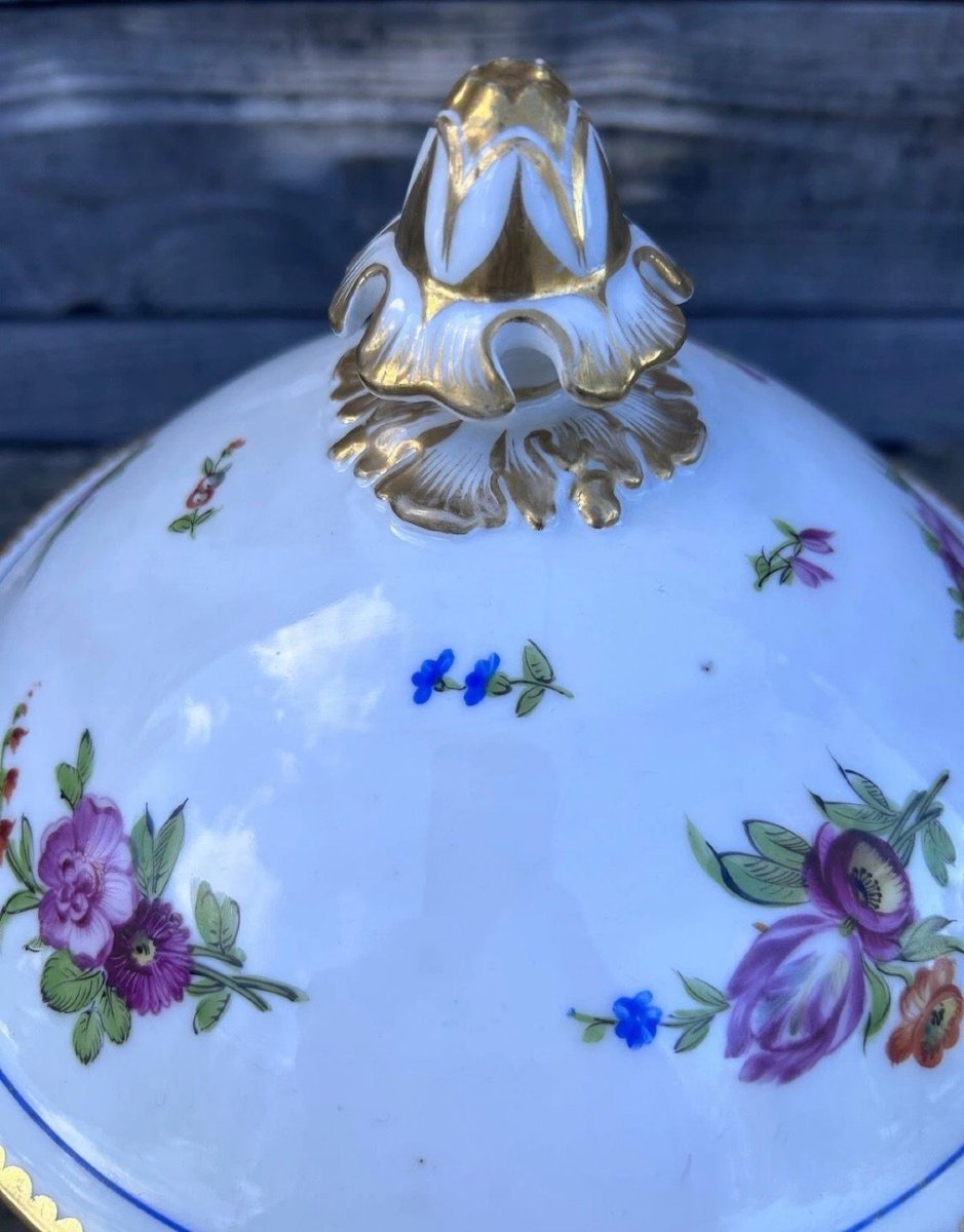 Soupière française attribuable à la manufacture « À la Reine », XVIIIe siècle-photo-3