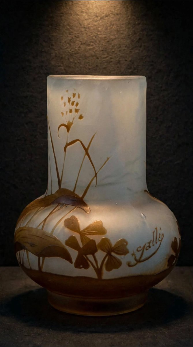 Gallé Vase "with The Star" (motifs: Oxalis Clover And Orchid), 1904–1906. 